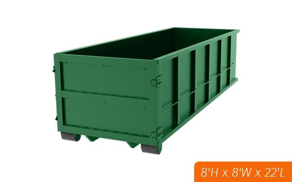 you can rent a 40 yard dumpster for a length of time that suits your needs, but typically rentals are for a week or two